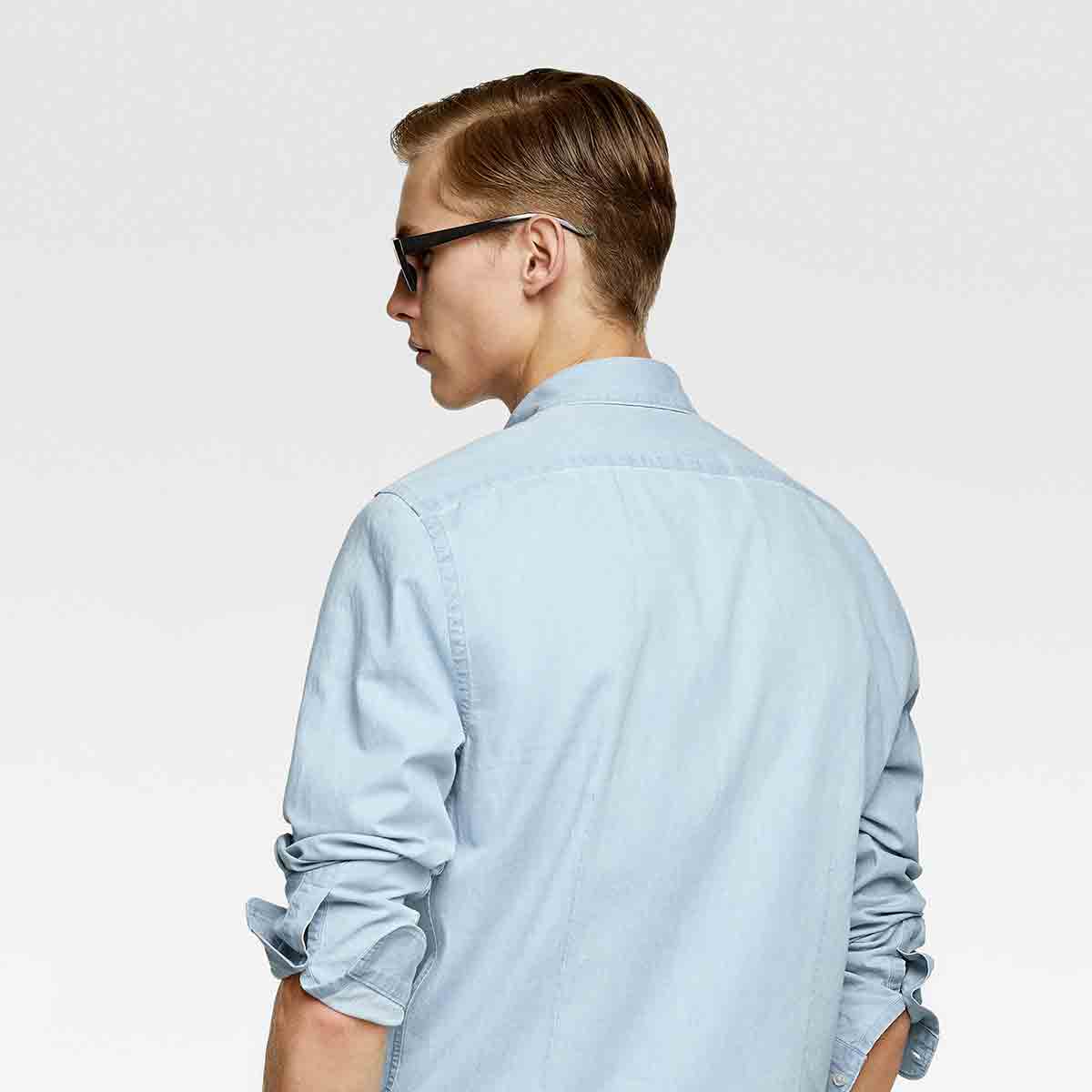 Washed Denim Shirt - Gambar 2